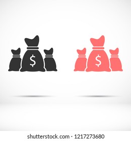 Money bag set  icon