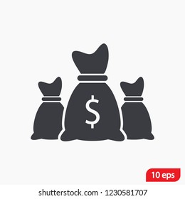 Money bag set  icon