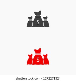 Money bag set  icon