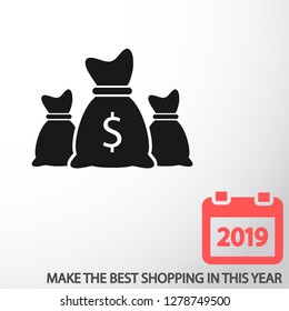 Money bag set  icon