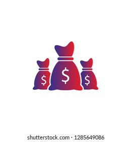 Money bag set  icon