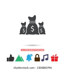 Money bag set  icon