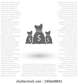 Money bag set  icon