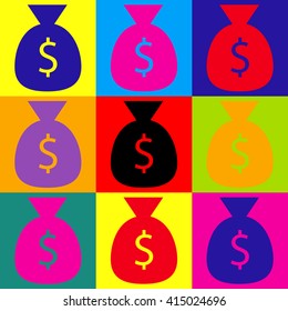 Money bag sign