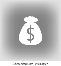 Money bag sign icon