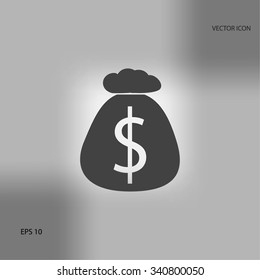 Money bag sign icon