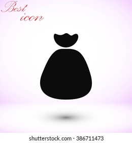 Money bag sign icon
