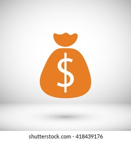 Money bag sign icon