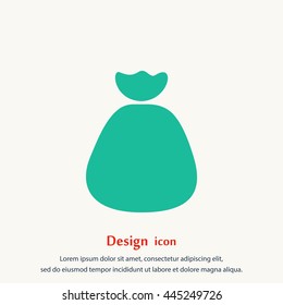 Money bag sign icon