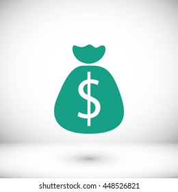 Money bag sign icon