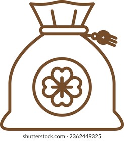 money bag for traditional culture korean thanksgiving day-doodle line, riches, money, bag, money bag, outline, line, lucky, traditional, culture, korean, chinese, japan, thanksgiving day, chuseok, flo