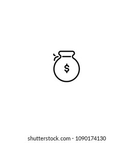 Money Bag Vector Icon