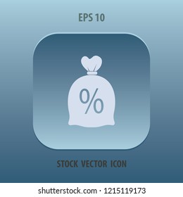 Money bag vector icon