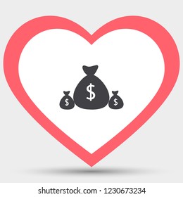 Money bag Vector icon