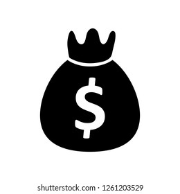Money bag vector icon