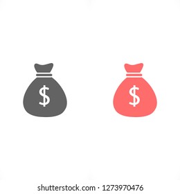 Money bag Vector icon