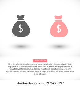 Money bag Vector icon