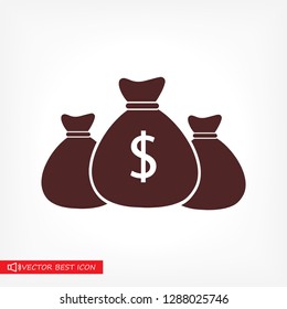 Money bag Vector icon