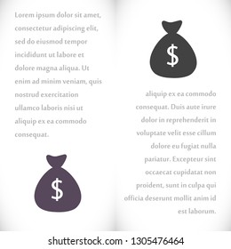 Money bag Vector icon