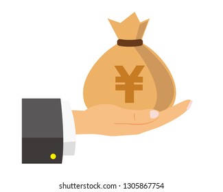 Money bag vector icon