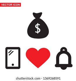 Money bag Vector icon