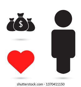 Money bag Vector icon