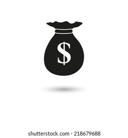 Money bag  - vector icon