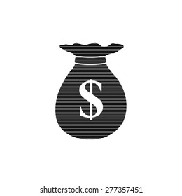 Money bag  - vector icon