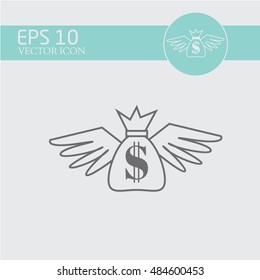 money bag vector icon