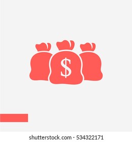 money bag vector icon