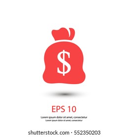 money bag vector icon