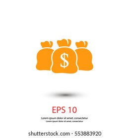 money bag vector icon