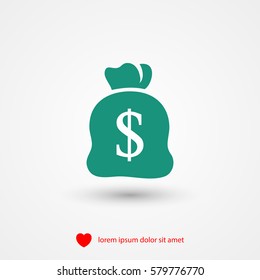 money bag vector icon