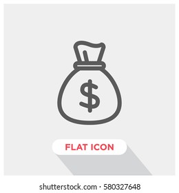 Money bag vector icon