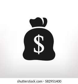 money bag vector icon