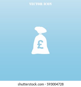 Money bag vector  icon.