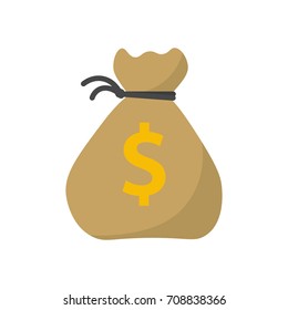 Money bag vector icon