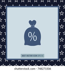 Money bag vector icon
