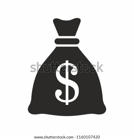 Money Bag Vector Icon Stock Vector Royalty Free 1160107420 - money bag vector icon