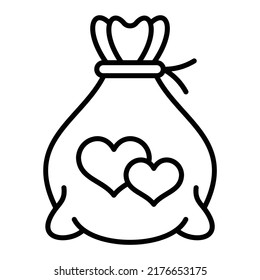 Money Bag vector icon. Can be used for printing, mobile and web applications.