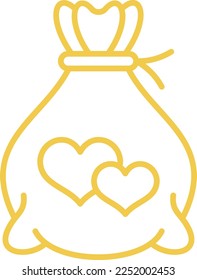 Money Bag vector icon. Can be used for printing, mobile and web applications.