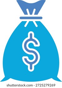 Ícone do vetor Money Bag. Pode ser usado para impressão, aplicativos móveis e da Web.