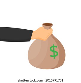 Money bag vector icon illustration