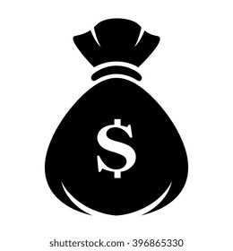 Money bag vector icon illustration isolated on white background