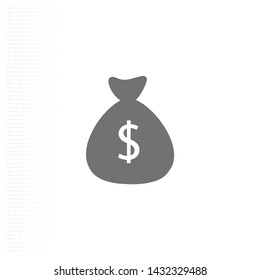 Money bag Vector icon . Lorem Ipsum Illustration design