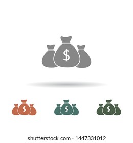 Money bag Vector icon . Lorem Ipsum Illustration design