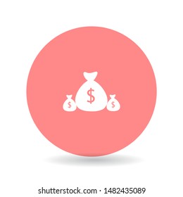 Money bag Vector icon . Lorem Ipsum Illustration design