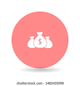 Money bag Vector icon . Lorem Ipsum Illustration design