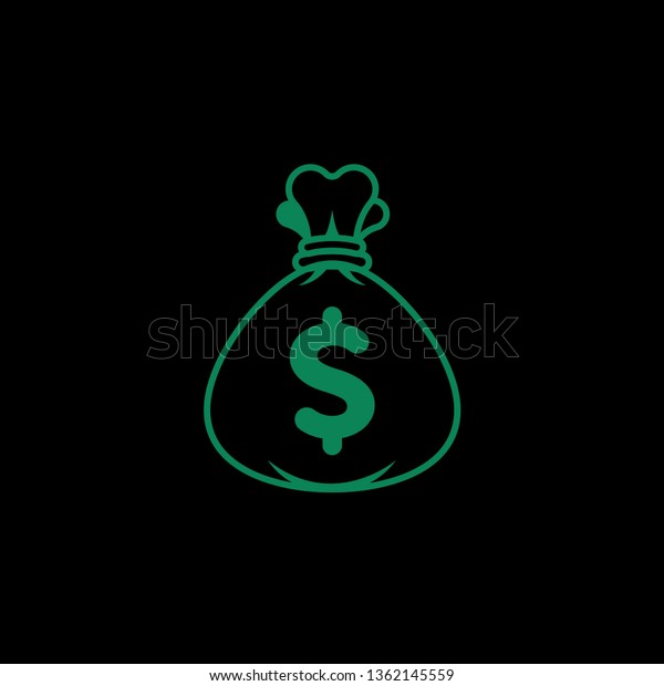 Money Bag Vector Icon Moneybag Flat Stock Vector Royalty - 