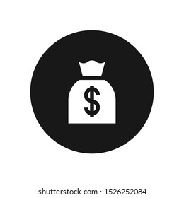 Money bag vector icon, simple sign for web site and mobile app.